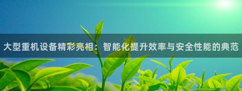 威九国际精：大型重机设备精彩亮相：智能化提升效率与安全性能的