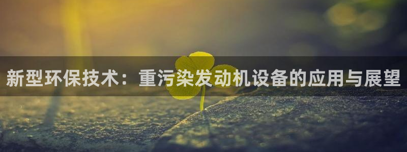 威九国际网站入口地址在哪里：新型环保技术：重污染发动机设备的